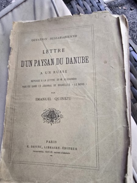 Lettre d un paysan du Danube a une russe. Reponse a la lettre de M. Alexandri publiee dans le journal de Bruxelles -Le Nord - Emanuel Quinezu