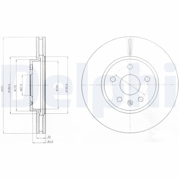 DELPHI BG4189C Disc frana