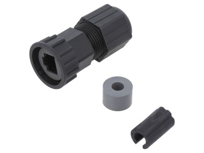 Conector RJ45 IP67, cablu drept foto