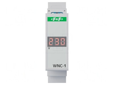 Voltmetru Digital pentru Șină DIN 80-500V LED WNC-1 foto