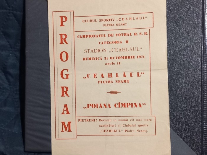 Program Ceahlaul P N - Poiana Cimpina