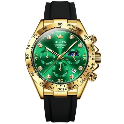 Ceas barbatesc de mana Olevs Elegant Luxury Quartz Cronograf Data Analog Casual Fashion foto