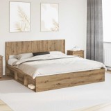 vidaXL Tăblie cap Stejar Artizanal Lemn prelucrat 889674