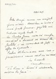 A3798N Scrisoare olografă cu antet Senatul Rom&acirc;niei, 1937