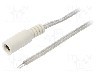 Cablu alimentare DC, cabluri, DC 5,5/2,1 soclu, transparent, 3m, BQ CABLE - DC.CAB.8010.0300