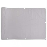 Cumpara ieftin Paravan de balcon, gri, 300x120 cm, PVC
