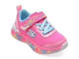 Cumpara ieftin Pantofi sport SKECHERS roz, ETERNAL HEART LIGHTS, din material textil