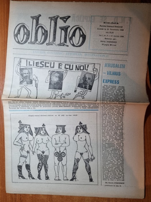 oblio 21 aprilie 1990
