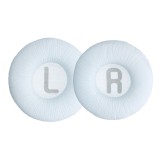 Set 2 Perne de urechi pentru casti JBL Tune 600/Tune 500BT/Tune 510BT, Kwmobile, Alb, Piele ecologica, 52226.02