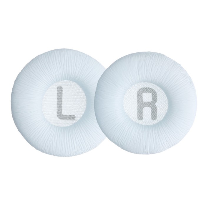 Set 2 Perne de urechi pentru casti JBL Tune 600/Tune 500BT/Tune 510BT, Kwmobile, Alb, Piele ecologica, 52226.02