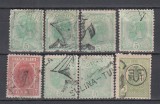 ROMANIA 1900 REGELE CAROL I SPIC DE GRAU LOT STAMPILA VAPOR SULINA-TULCEA, Stampilat