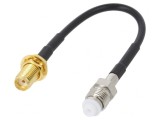 Cablu FME Mamă - SMA Mamă 100mm