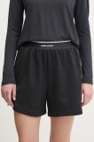 Under Armour pantaloni scurți de antrenament Meridian culoarea negru, cu imprimeu, high waist, 1390242
