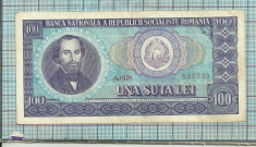 Bancnota 100 lei 1966 seria A0138..721 foto