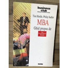 Tim Hindle / Philip Sadler - MBA