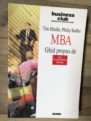 Tim Hindle / Philip Sadler - MBA foto