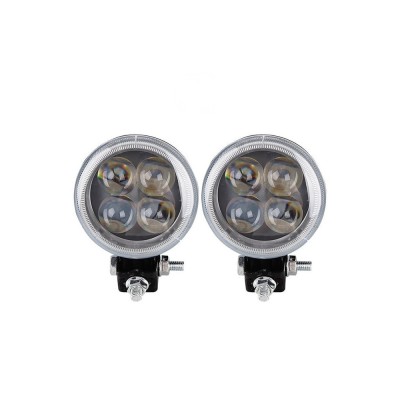 Proiector LED 12W Spot 4D cu angel eyes 12/24V foto