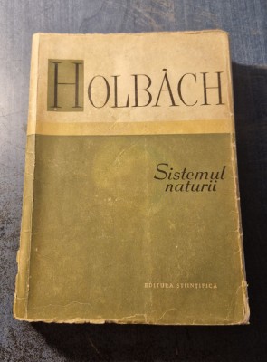 Sistemul naturii Holbach foto