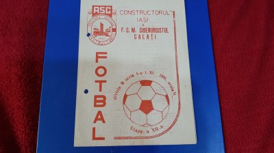 program Constr. Iasi - FCM Siderurgistul Galati foto