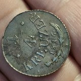 1/4 KREUZER 1816 S , matrita crapata , detalii
