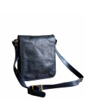 Geanta dama messenger, crossbody, din piele nataurala, bleumarin, GD111E, Geanta stil postas