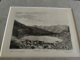 Lacul Caltun, fotogravura rara, Sibiu 1900, Hermannstadt, Drotleff, 25x19 cm