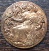 (M17) MEDALIA FRANTA - BRONZ, CONCURSUL AGRICOL, STIINTA MUNCII VITEI DE VIE, Europa