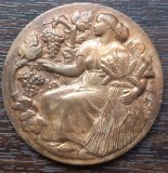 (M17) MEDALIA FRANTA - BRONZ, CONCURSUL AGRICOL, STIINTA MUNCII VITEI DE VIE, Europa