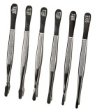 Penseta pentru timbre dreapta cu varful ascutit de 155 mm nichelata Nichelata - 155mm