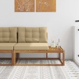 vidaXL Canapea de exterior cu braț final natural 115 x 83 x 73 cm 900555