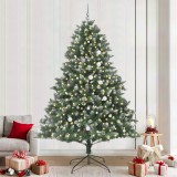 vidaXL Brad de Crăciun artificial Verde 240 cm PVC