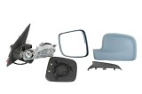 Oglinda usa exterioara VW Transporter/Multivan (T5), 04.2003-10.2009, partea Stanga, reglare electrica; carcasa grunduita; incalzit; sticla asferica;