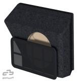 Covorase Auto Cauciuc Umbrella Kia Cee'd (2007-2011) Gri Carbon, Set Complet Fata+Spate, Bordura Inalta