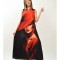 ROCHIE MAXI ENIGMA SCARLET LADY IN RED - PORTRETUL SOFISTICAT AL ELEGANTEI TALIE UNICA Multicolora