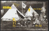 Isle of Man 2007 - Europa CEPT, Cercetasi, bloc 2 valori, dantelate, MNH, Mi.Bl.59, cota 24