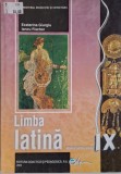 Limba latina. Manual pentru clasa a IX-a &ndash; Ecaterina Giurgiu, Iancu Fischer