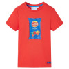 Tricou pentru copii cu m&acirc;neci scurte, roșu, 128