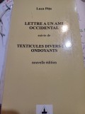 Luca Pițu - Lettre a un ami occidental suivie de texticules divers et ... ondoyants