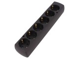 Conector Alimentare AC Splitter 2P 16A Negru