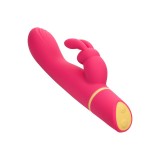 Vibrator rabbit CALEXOTICS Love Bunny - Vibrating G Bunny, pentru stimularea clitorisului și punctului G, 100+ combinații de senzații, rezistent la ap