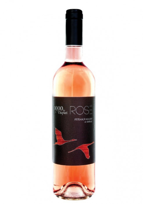 Vin Fetească Neagră &amp; Shiraz ROSE 1000 Chipuri-2016