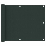 Cumpara ieftin Paravan de balcon, verde inchis, 75x600 cm, tesatura oxford
