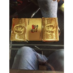 Carti de joc foita AUR 24K ( poker ) + certificat de autenticitate