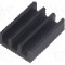 Radiator extrudat, aluminiu, 19mm x 14mm, neagra, FISCHER ELEKTRONIK - ICKSMDM19SA