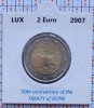 Luxembourg 2 euro 2007 UNC - Treaty of Rome - km 94 cartonas personalizat D11401, Europa