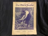 Revista limba germana - Das Blatt der Hausfrau ( Foaia Gospodinei ) din 28 noiembrie 1915 / 18 pagini !