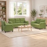 Cumpara ieftin Set de canapea 3 pcs Verde deschis Catifea