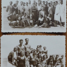 4 fotografii originale , Plaja din Agigea , august 1936