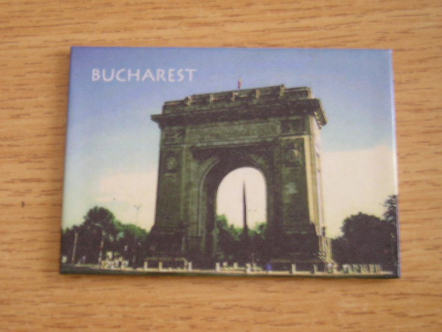 M3 C3 - Magnet frigider - tematica turism - Bucuresti - Romania 2