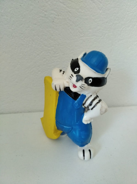 Bursuc, figurina vintage, cauciuc, personaj desene animate, 10cm
